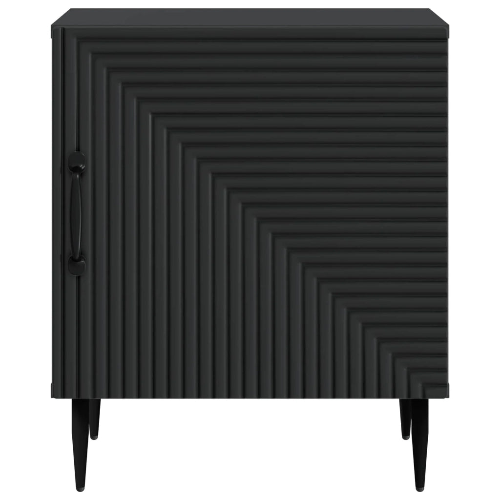Armadio da Notte Nero 43 x 34,5 x 50 cm Legno ingegnerizzato 894797