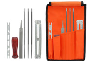 Set 8 Pezzi Affilatrice Lima Affila Catena per motosega manuale affilacatene cod. 968614