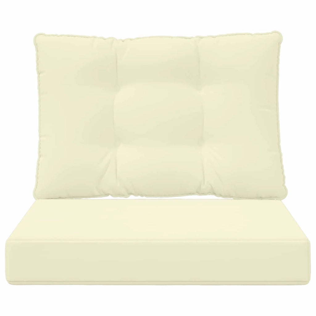Cuscino per divano da esterno 2 pcs Crema Poliestere
