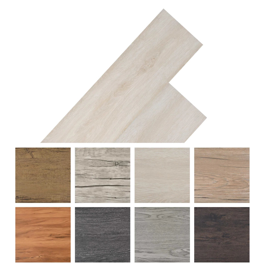 Plance per Pavimenti in PVC Autoadesive 30,5 x 61 cm 28 pz PVC CFW9995478