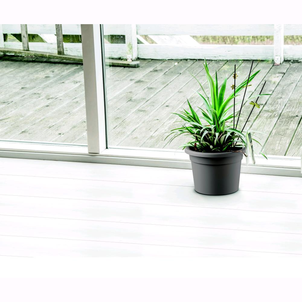 Vaso Tondo in Plastica PPL Colore Bianco Diametro 50 cm Altezza 35 cm 40,8 Litri 