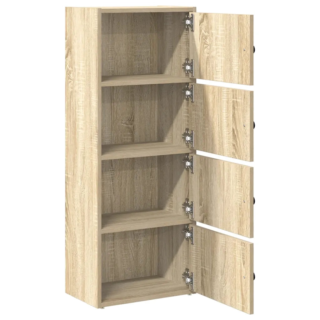 Libreria-Scaffale per Libri-Mobile di Stoccaggio Rovere Sonoma 40x24x102 cm in Legno Multistrato