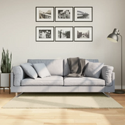 Tappeto a Pelo Corto HUARTE Morbido e Lavabile Crema 80x150 cm 375033