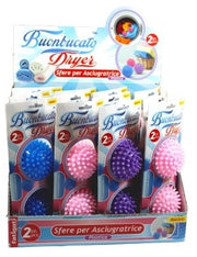 Palline bucato asciugatrice 2 pezzi colorate