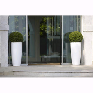 Vaso a Colonna Colore Antracite 33x70H cm in Resina per interni ed esterni