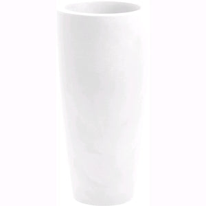 Vaso a Colonna Colore Bianco 33x70H cm in Resina per interni ed esterni