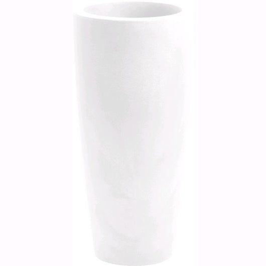 Vaso a Colonna Colore Bianco 33x70H cm in Resina per interni ed esterni