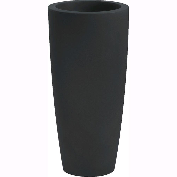 Vaso a Colonna Colore Antracite 33x70H cm in Resina per interni ed esterni