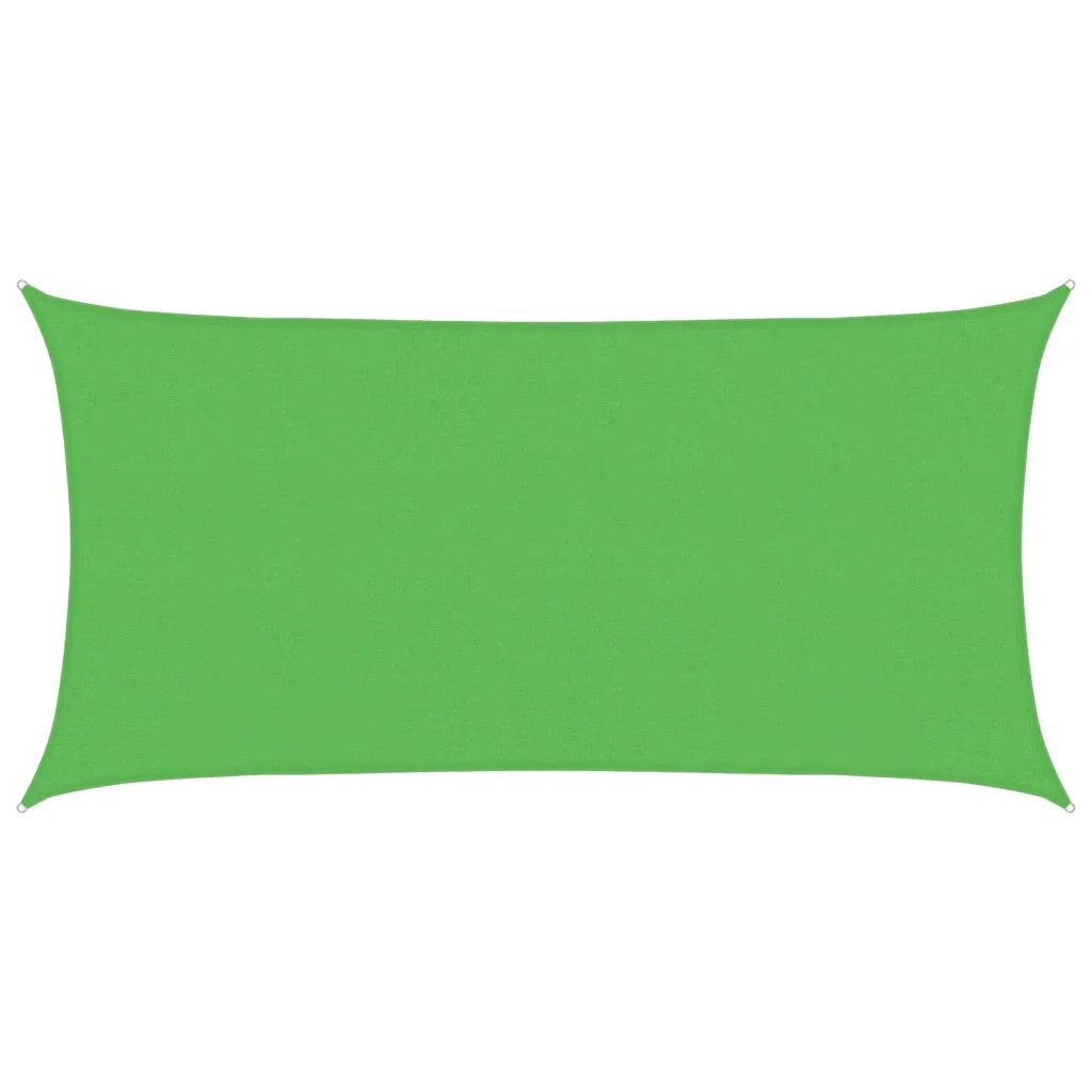Vela Parasole 160 g/mÂ² Rettangolare Verde Chiaro 2,5x5 m HDPE