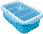 Contenitore alimentare con coperchio - contenitore per congelatore in silicone - contenitore di magazzino - supporto per cubetti di ghiaccio - conservazione degli alimenti - adatto per salsa di soia - contenitore per congelazione