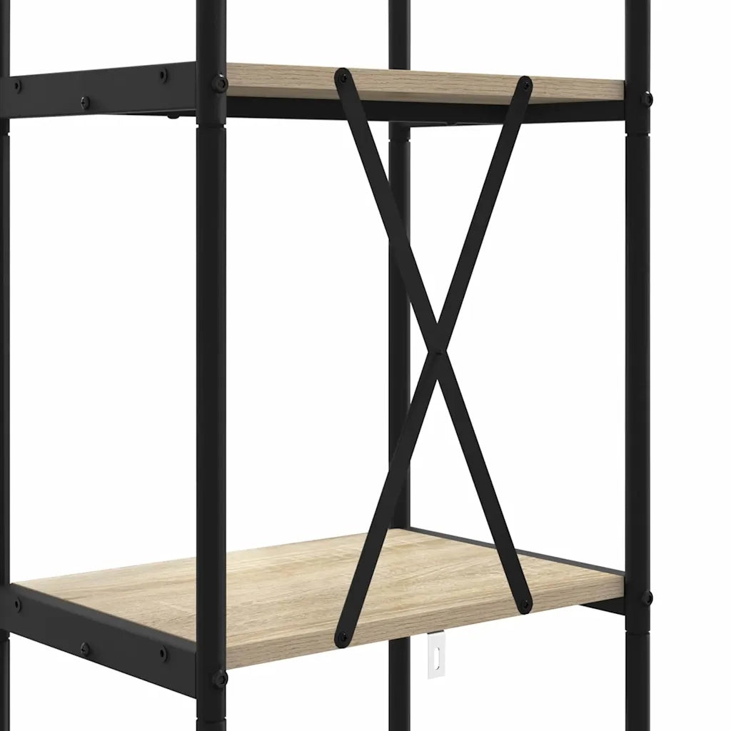 Libreria-Scaffale per Libri-Mobile di Stoccaggio Rovere Sonoma 40 x 30 x 146 cm Legno multistrato 349845