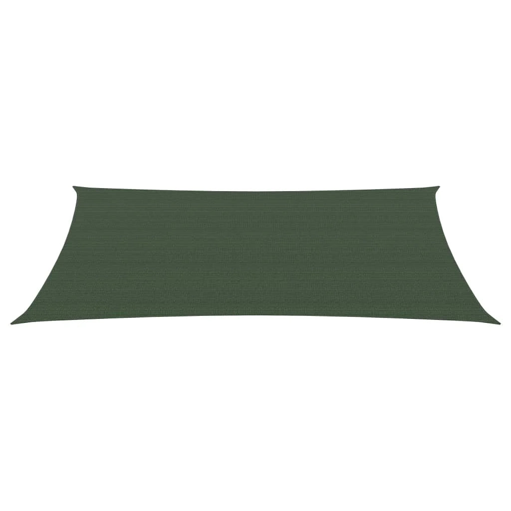 Vela ombreggiante/ombrellone 160 g/m² verde scuro 2 x 5 m HDPE 02_0009414