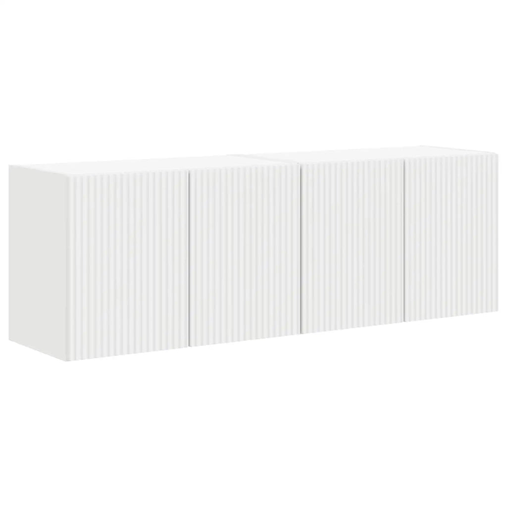 Mobile TV da parete 2 pcs Bianco 59,5 x 31 x 40 cm 892330