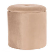 Marvin Pouf Contenitore in Velluto Selina Sgabello Salvaspazio con Vano Portaoggetti Seduta Moderna Elegante per Soggior