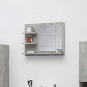 Specchio da bagno-Specchio decorativo Grigio Cemento 60x10,5x45 cm in Truciolato