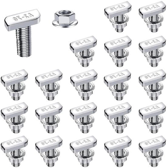 Set di viti M8 x 20 mm in acciaio inossidabile A2-70 - Rete di fissaggio PV e contenitori