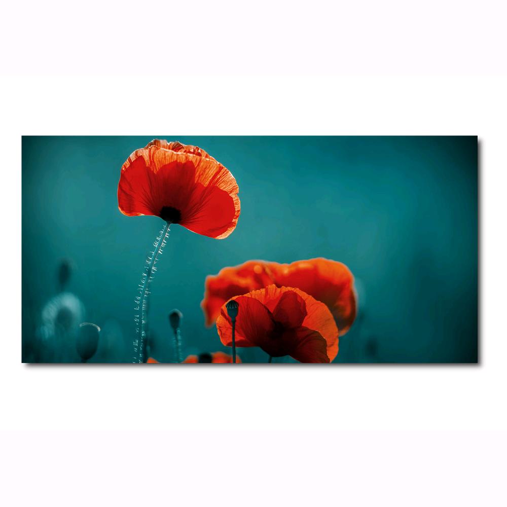 Canvas Stampato Alta risoluzione 40x80 cm FIORI Telaio in Legno Tela in cotone