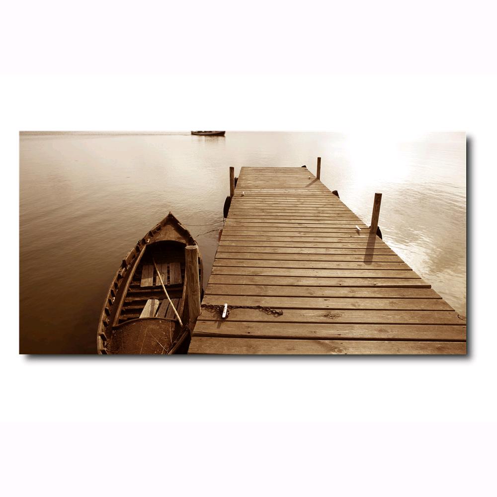 Canvas Stampato Alta risoluzione 50x100 cm PONTILE Telaio in Legno Tela in cotone