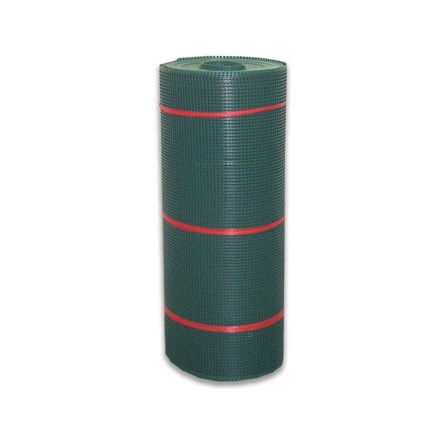Tenax 62335507 Quadra 10 Rete Protettiva in Plastica HDPE Maglia 10x10 mm 0.80x50 m Stabilizzata UV colore Verde