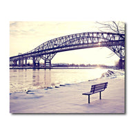 Canvas Stampato Alta risoluzione 40x50 cm PONTE Telaio in Legno Tela in cotone