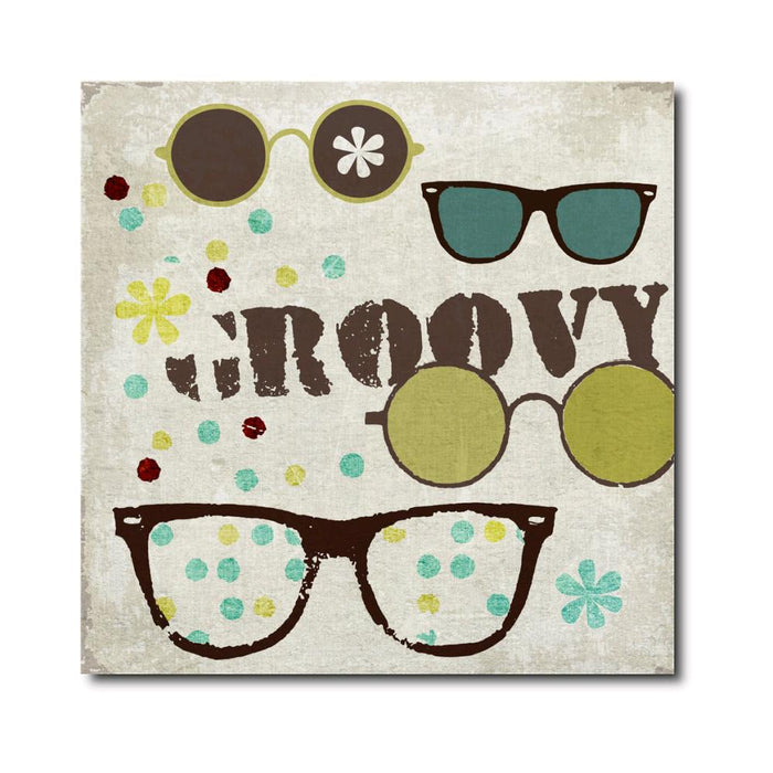 Canvas Stampato Alta risoluzione 70x70 cm OCCHIALI Telaio in Legno Tela in cotone