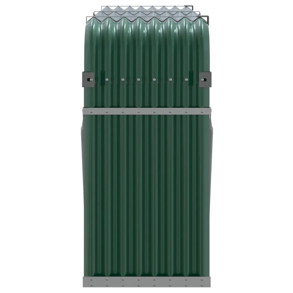 Portaceppi Verde 180x45x100 cm in Acciaio Zincato 364544