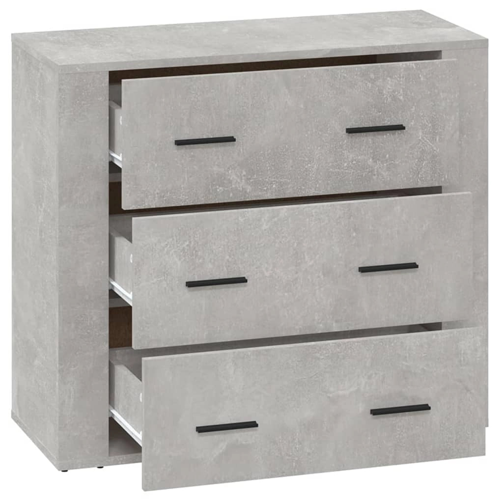 Buffet credenza cassettiera armadio mobile contenitore organizer per cucina soggiorno salotto 80 x 33 x 70 cm legno ingegnerizzato grigio 02_0032102
