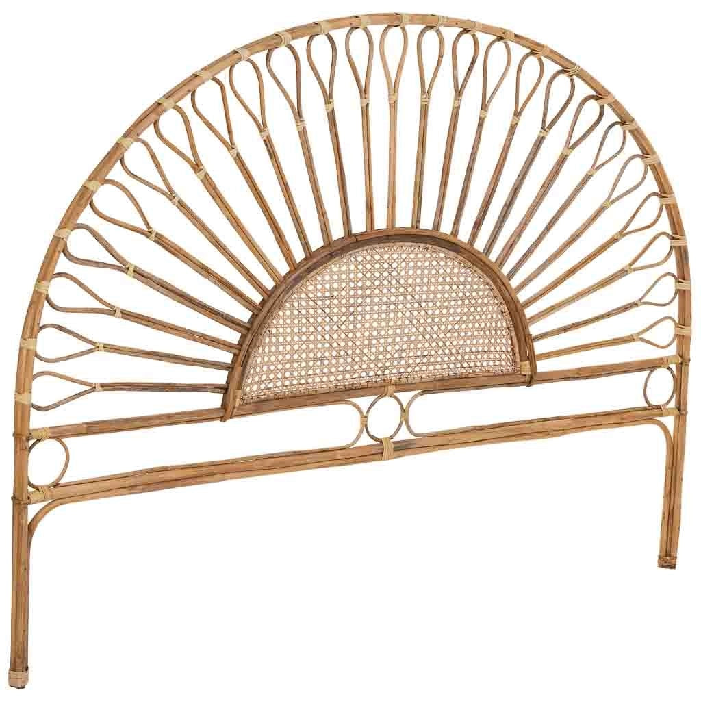 Testiera letto in canna 178x02x127h cm