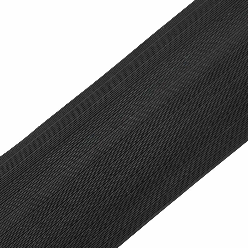 Guarnizione per pavimento del garage Nero 155 x 28 mm 5,5 m 42038241