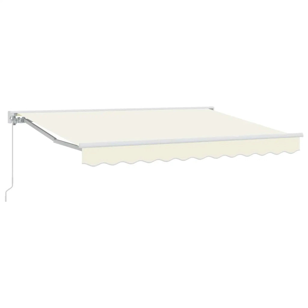 Tenda retrattile manuale-Tenda parasole per balcone Crema 3,5 x 2,5 m