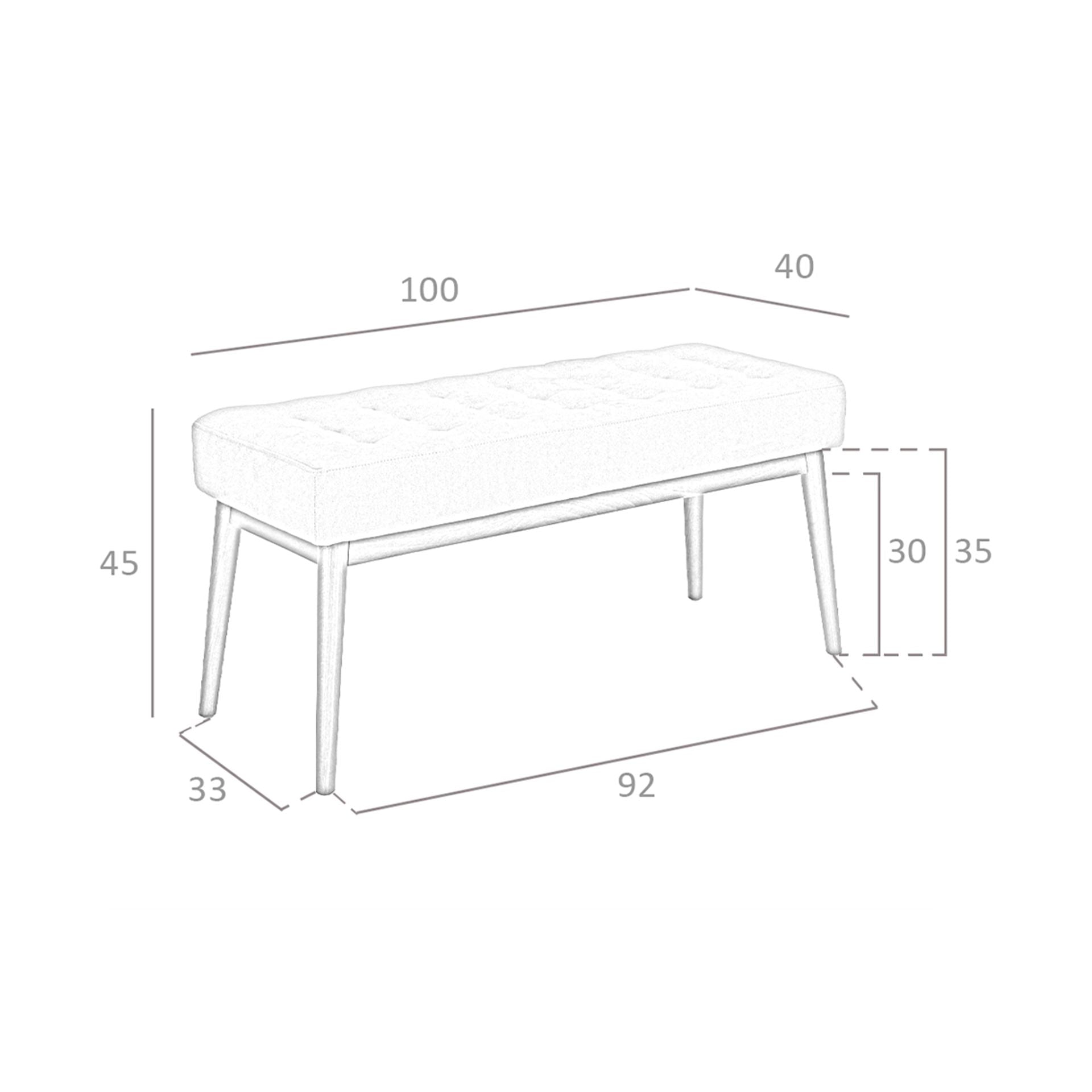 Sgabello in tessuto grigio scuro