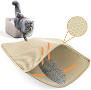 Mat di Cattività 60 × 40cm Doppia Faccia Tessuto a Mosaico Grande Tessitura Disegno Facile da Pulire - Mat di Cattività per Gatti
