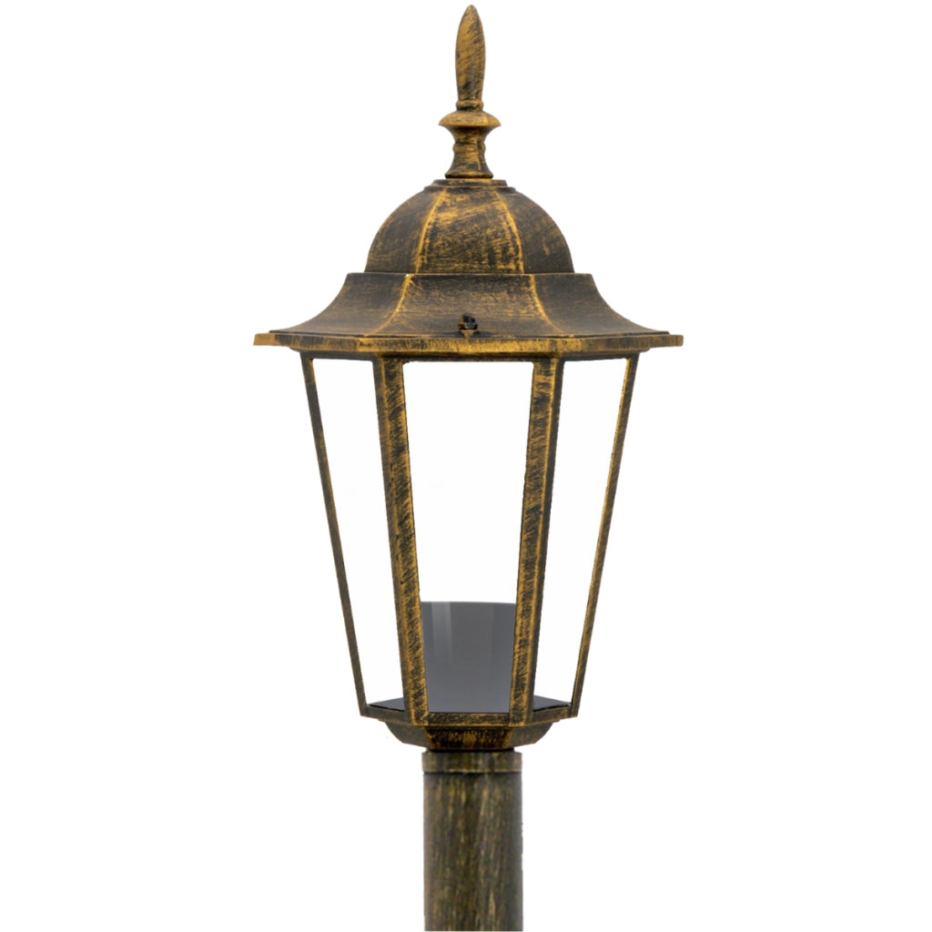 Lampione esterno Liguria 96,5 cm patina oro E27 Polux