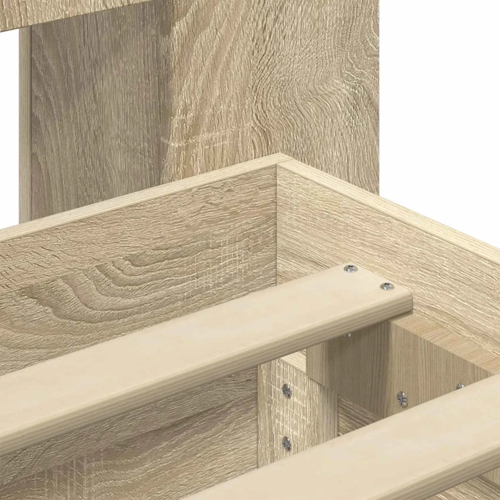 Struttura del letto con stoccaggio e testata Rovere Sonoma 3433910