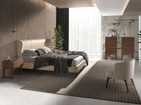 Poltrona in tessuto crema