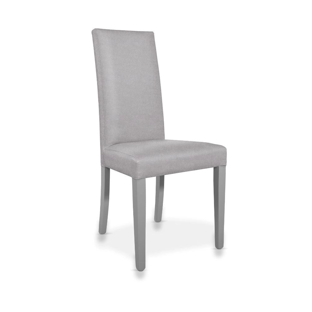Set 2 Sedie rivestita in tessuto grigio Nancy