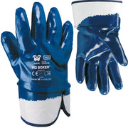 Trade Shop - Guanti Da Lavoro In Tessuto Jersey Di Cotone Impregnato In Nbr X Edilizia Boxer -    10"