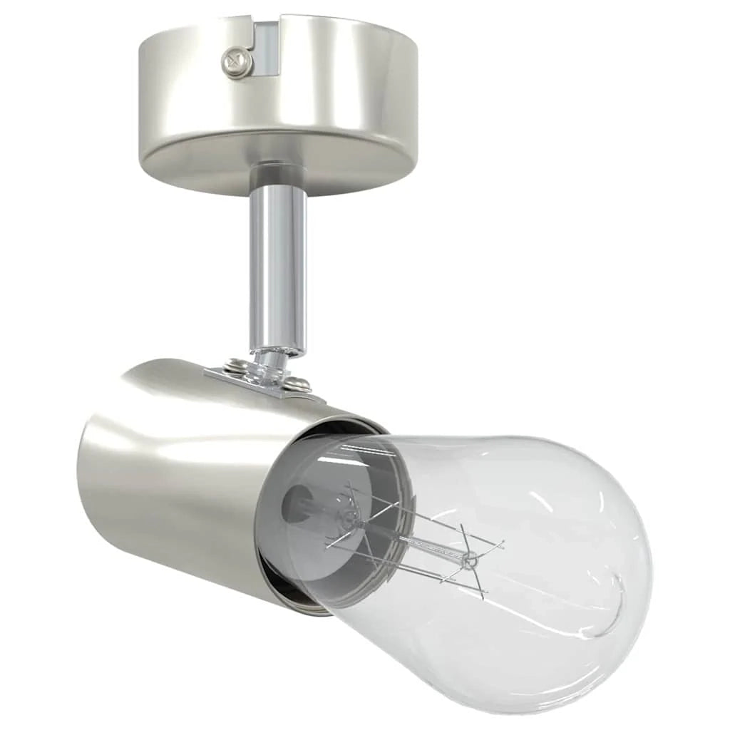 Moderno faretto da soffitto orientabile design elegante uso interno 6,5 x 6 x 11,5 cm metallo nichelato 02_0058287