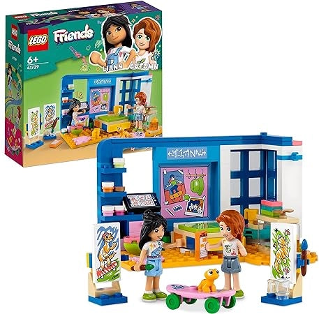 LEGO 41739 Friends La cameretta di Liann, Camera da Letto a Tema Artistico con Personaggi 2023 Autumn e Geco Domestico,
