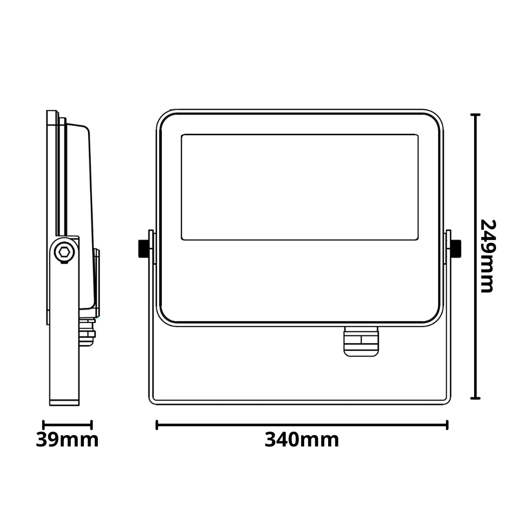 Proiettore led 150 watt slim metallo grigio ip65 equivalente 777 watt *** temperatura colore lampada 4500k bianco nat...