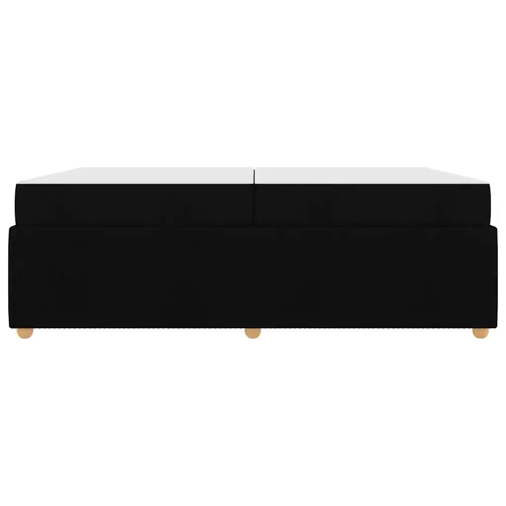 Struttura del letto con materasso Nero 200 x 200 cm Tessuto
