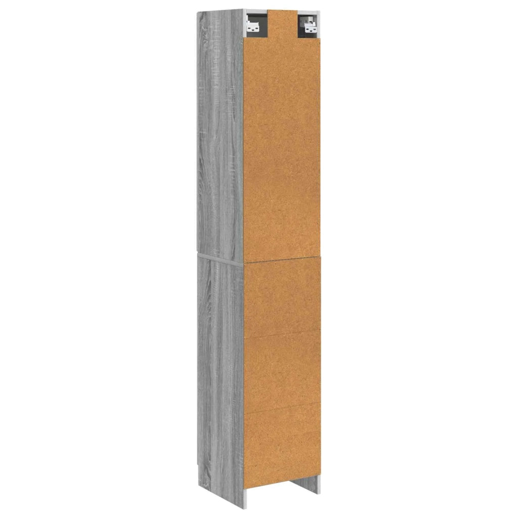 Set di armadi 2 pcs Sonoma grigio Legno ingegnerizzato