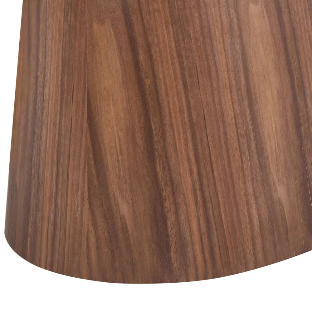 Tavolo da pranzo ovale 180 x 90 cm Gamba in legno MDF impiallacciato frassino Finitura stile moderno
