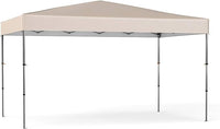 Gazebo Pop-up Pieghevole 365 x 225 cm, Gazebo da Giardino con Borsa Portatile, 9 Picchetti, 4 Corde Antivento, Gazebo da Esterno Pieghevole per Giardino, Feste e Barbecue (Beige)