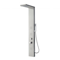 Colonna doccia multifunzione modello Rodi - Acciaio Inox Lucidato - Versione CON led