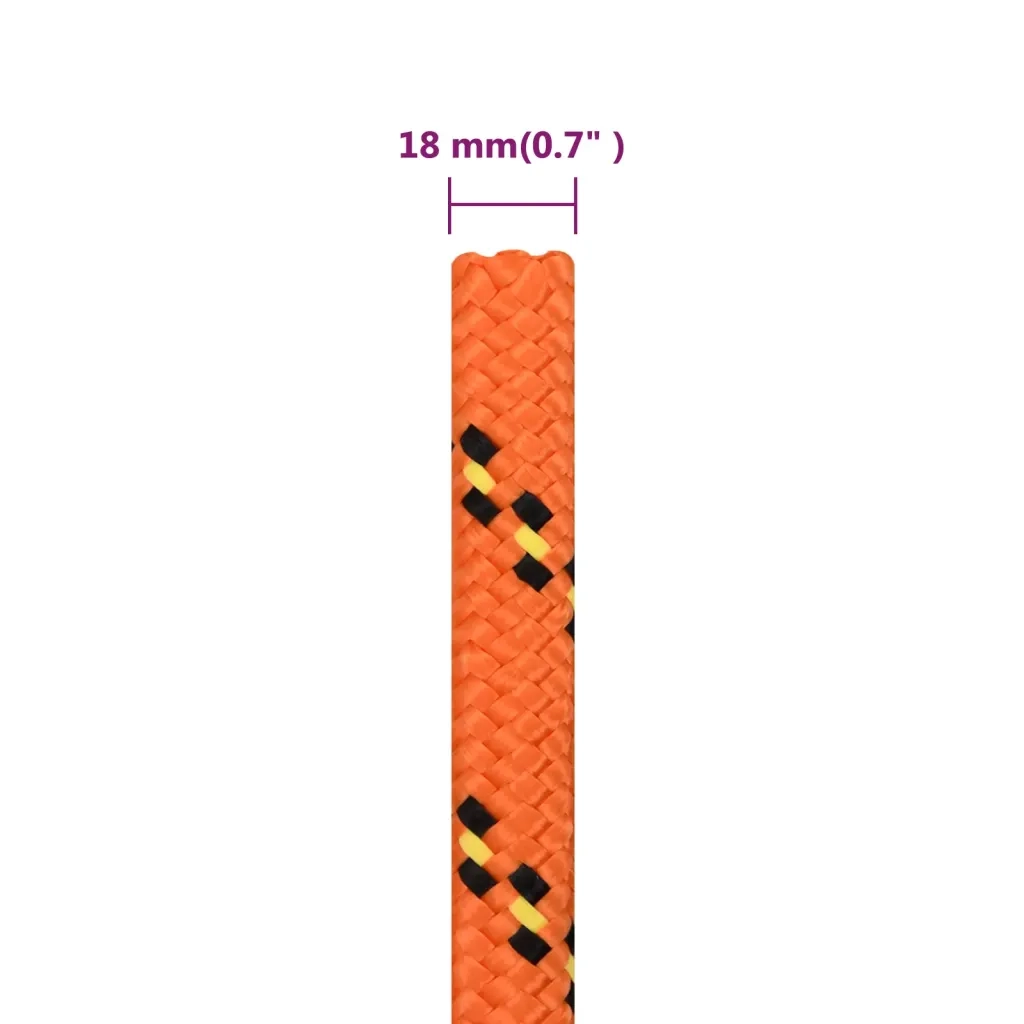 Corda | Fune per barca Arancione 18 mm 25 m in Polipropilene