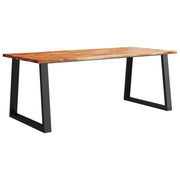 Tavolo da Pranzo | Tavolo da cucina Bordi Vivi 200x90x75 cm Legno Massello Acacia