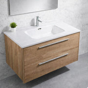Lavabo Bulnes100 in Ceramica Bianco Lucido 101 cm – Eleganza Essenziale per il Bagno