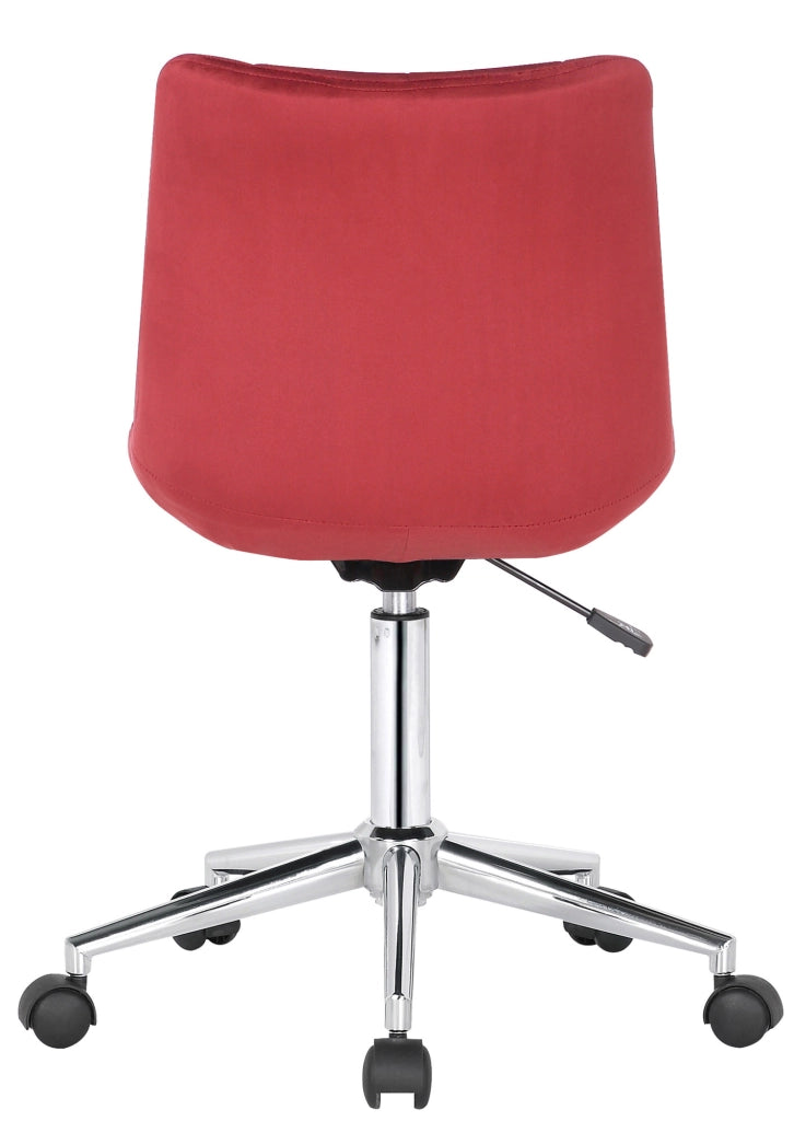 Sedia da ufficio Medford in velluto rosso