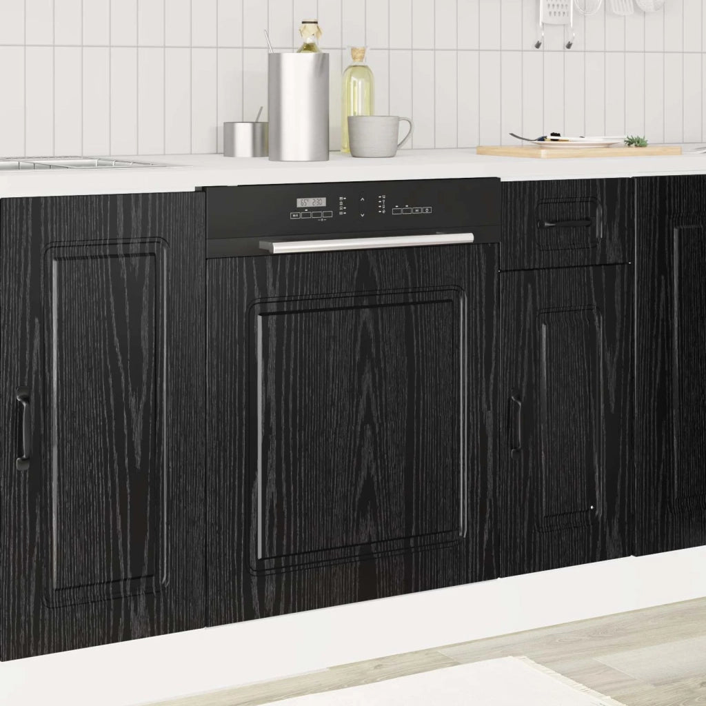 Pannello lavastoviglie Kalmar Rovere Nero 60 x 1,5 x 57 cm 8003792